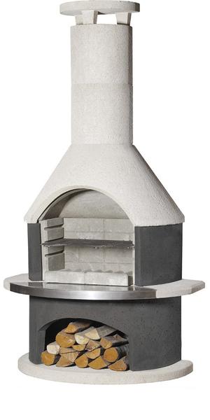Buschbeck 3-in-1 Outdoor Fireplace | Rondo | Grey