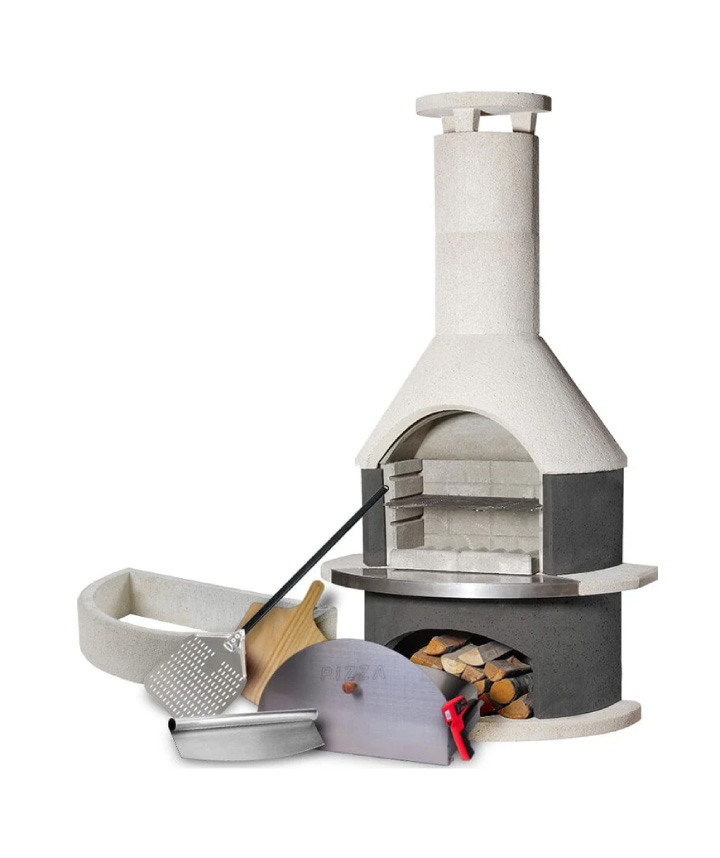 Buschbeck 3-in-1 Outdoor Pizza Oven Kit | Rondo | Grey